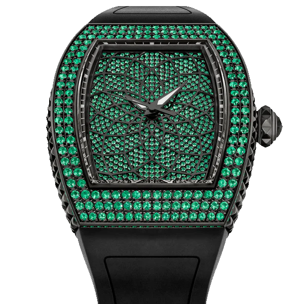 Noir diamants vert